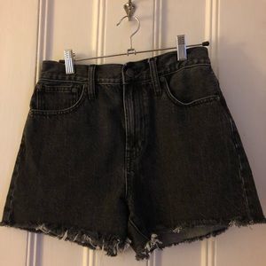 Madewell black high waisted shorts!